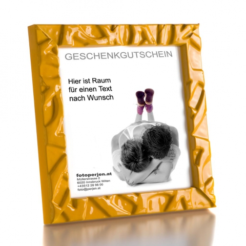 Geschenkgutschein im Designerrahmen